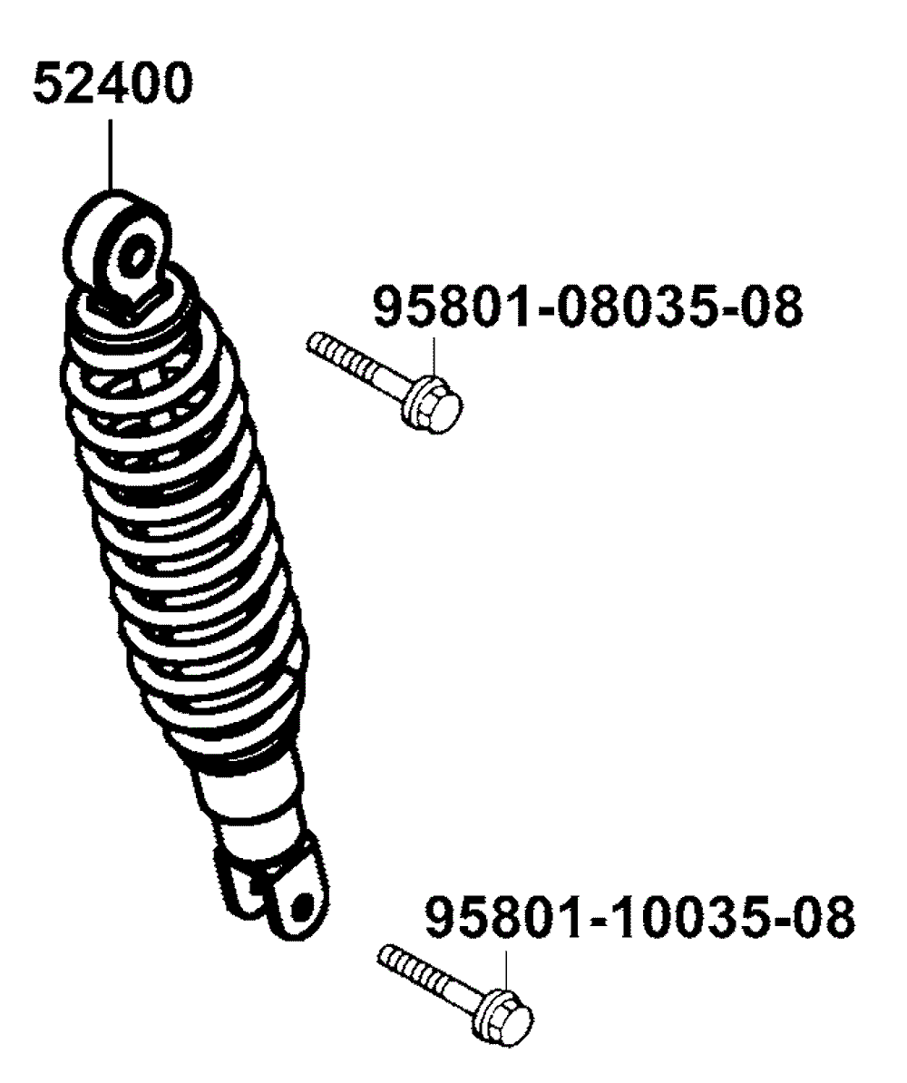 Stossdämpfer hinten