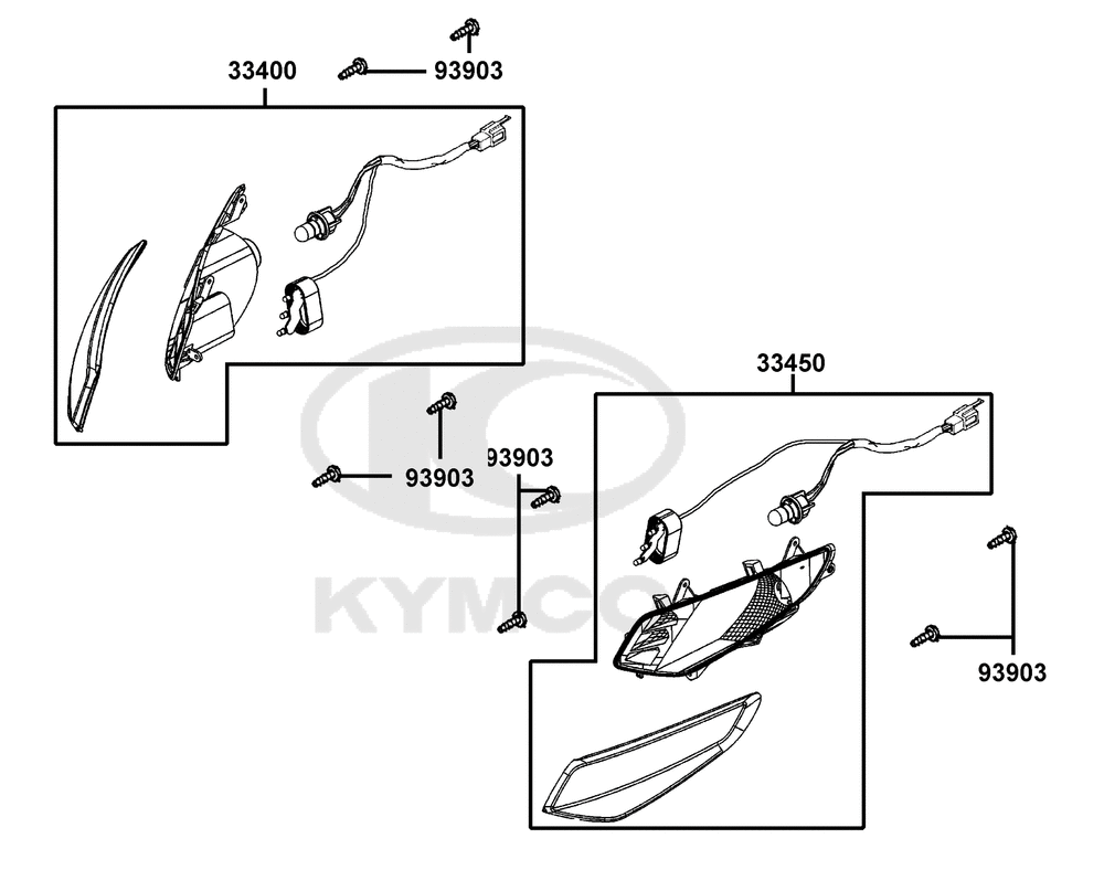 Blinker vorne mit Standlicht