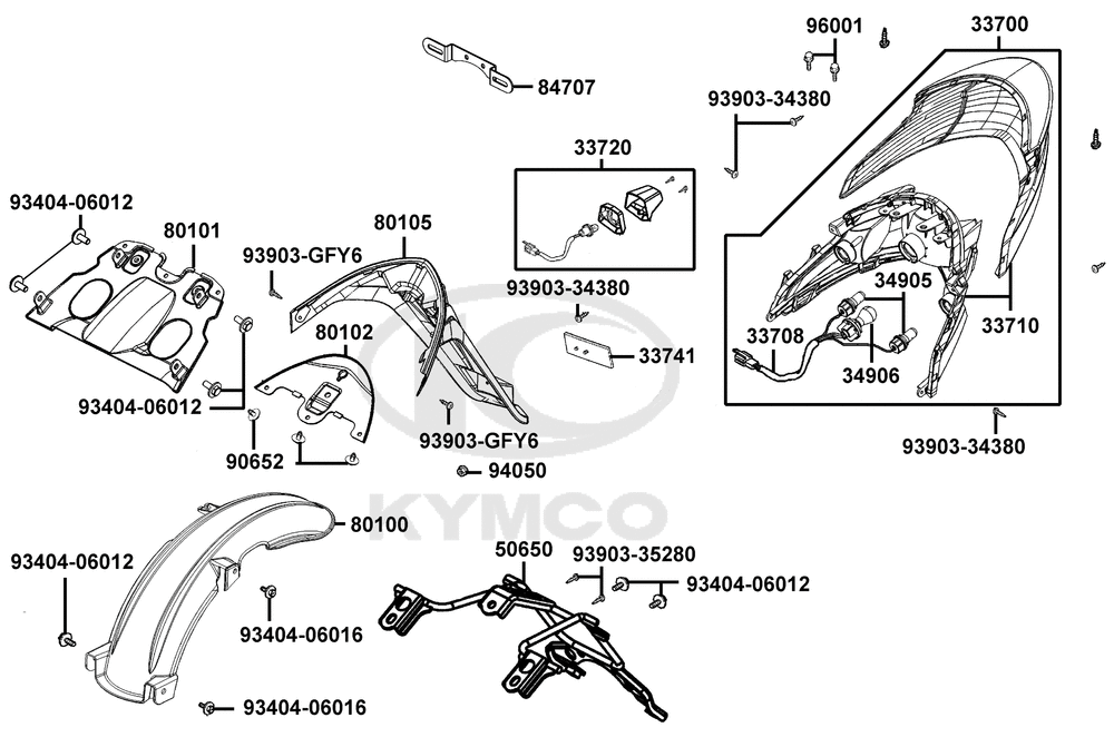 Rücklicht-Spritzschutz-Abdeckung