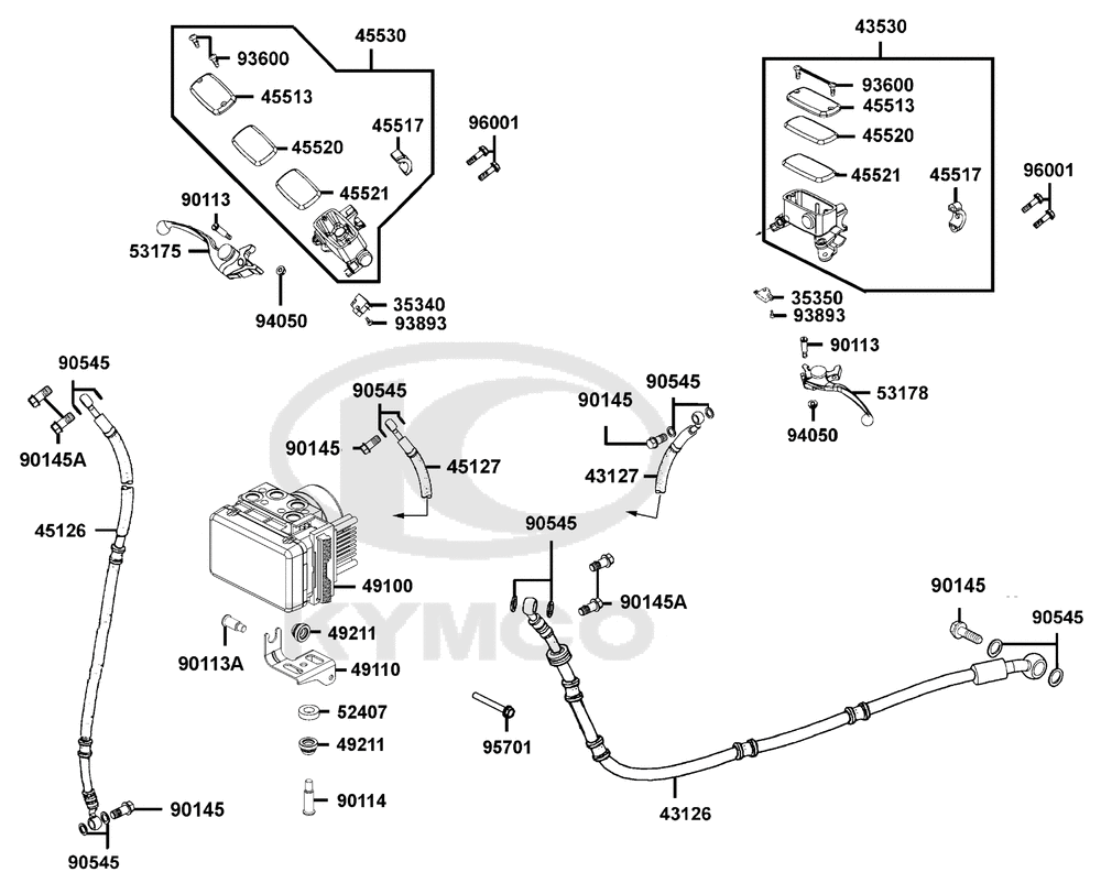 Hauptbremszylinder, Bremsleitung