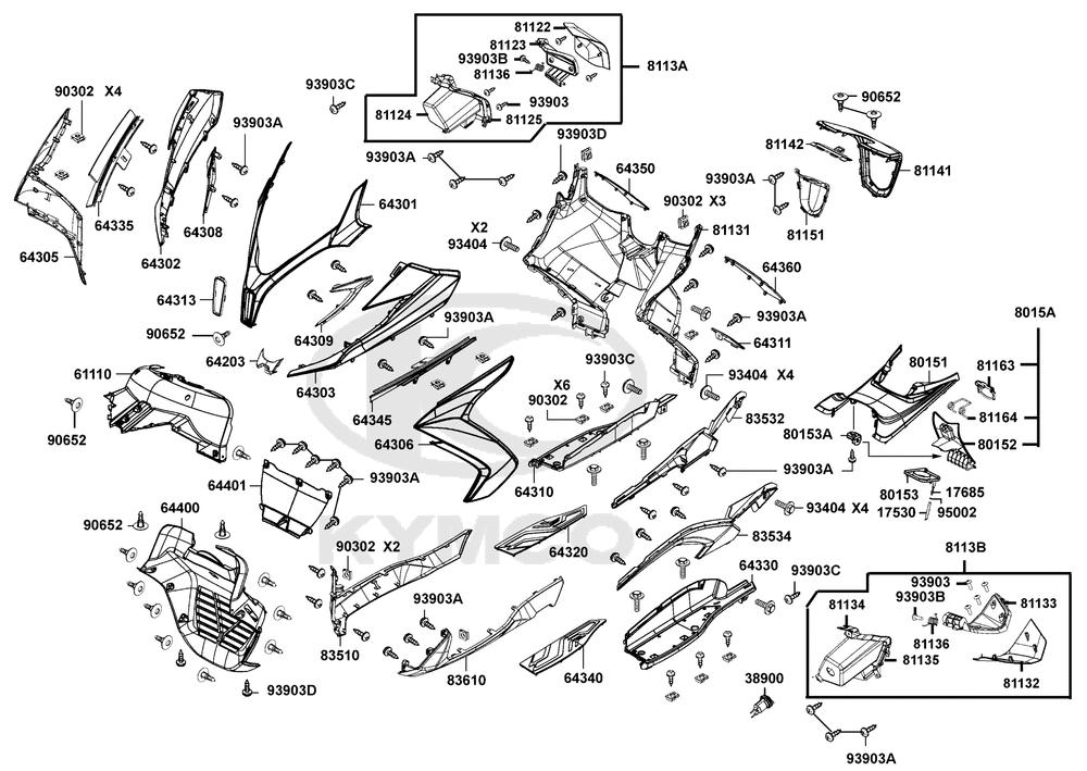Verkleidung vorne & Trittbrett