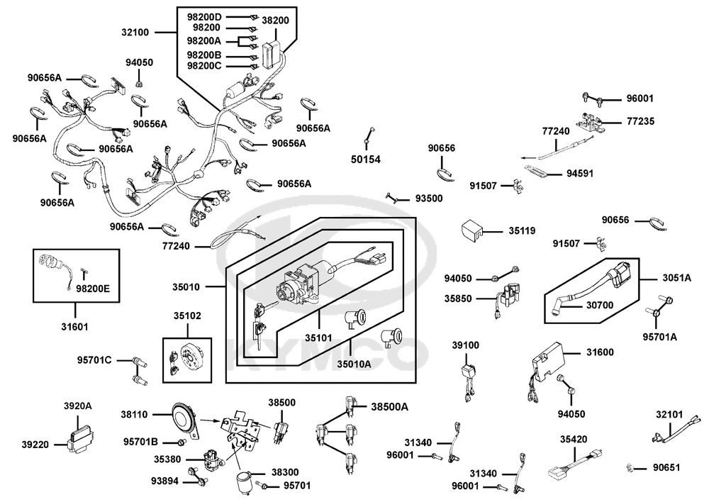 Elektrische Anlage & Schlosssatz