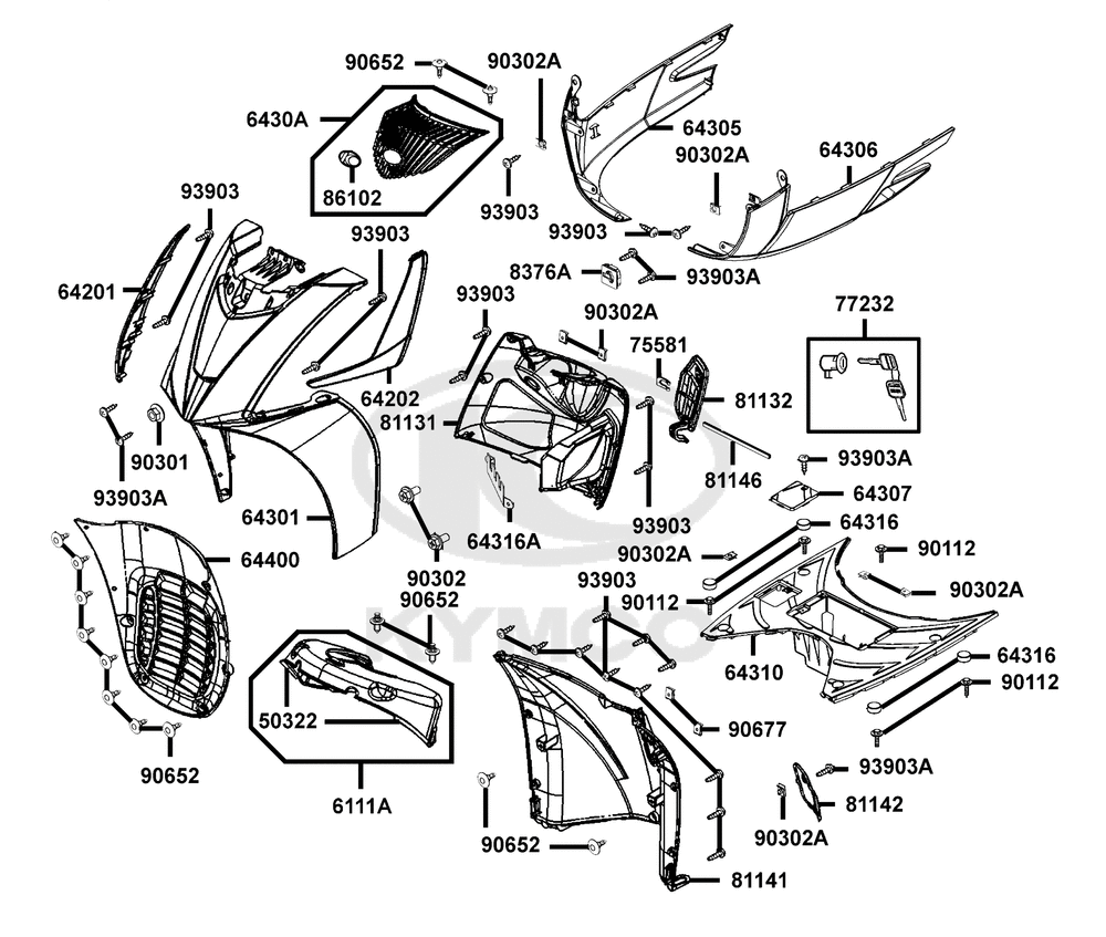 Verkleidung vorne & Trittbrett