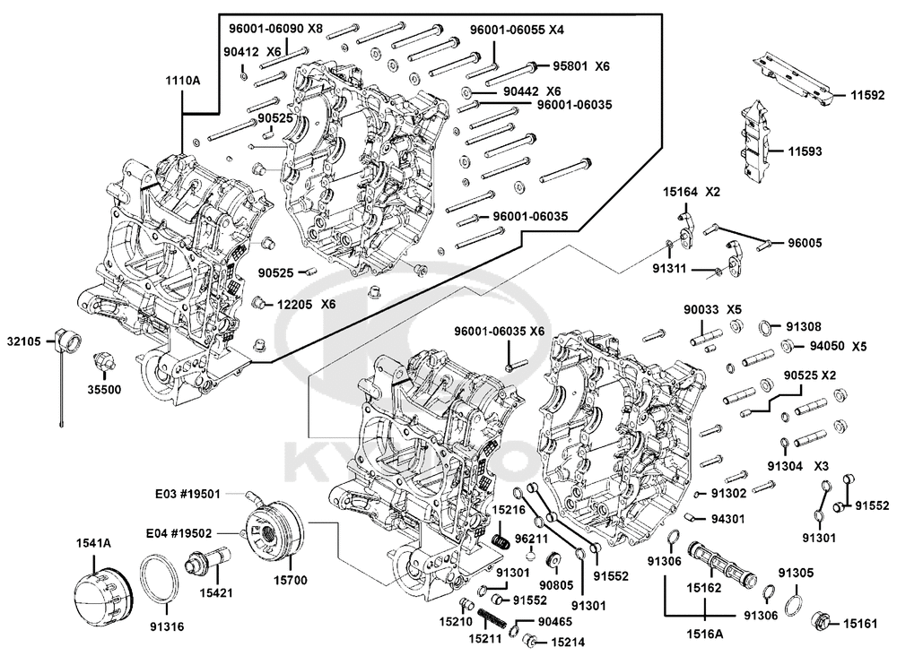 Kurbelgehäuse & Ölfilter