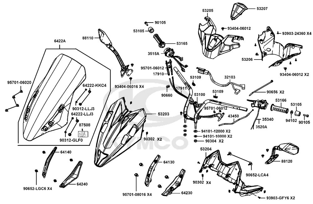 Lenker, Spiegel & Bowdenzüge