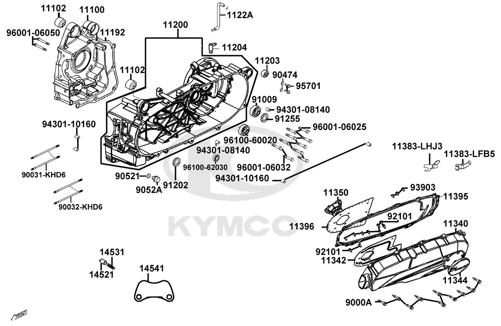 Kurbelgehäuse & Variomatikdeckel