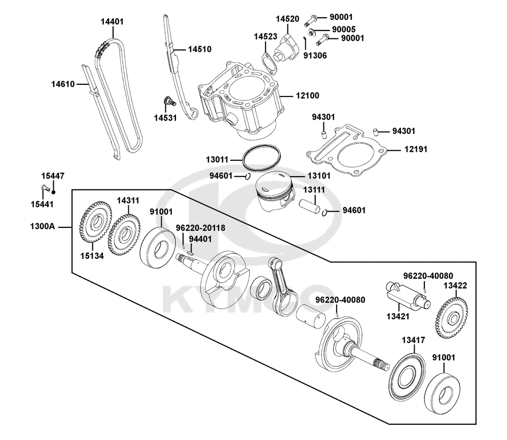 Zylinder & Kurbelwelle