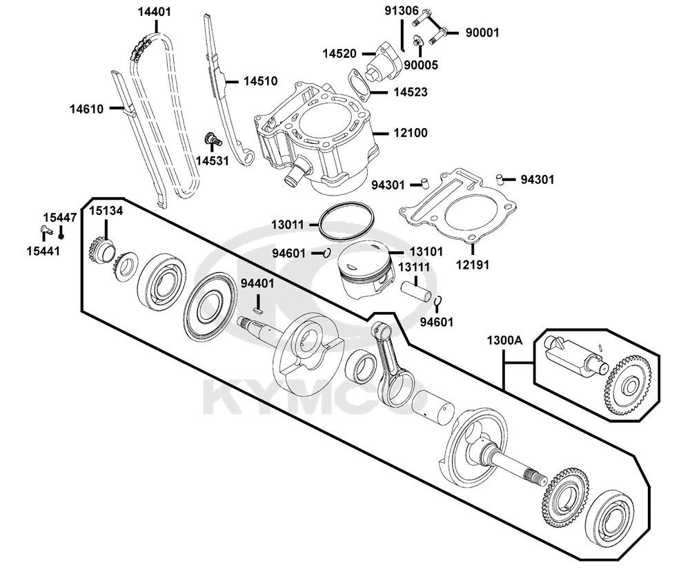 Zylinder & Kurbelwelle