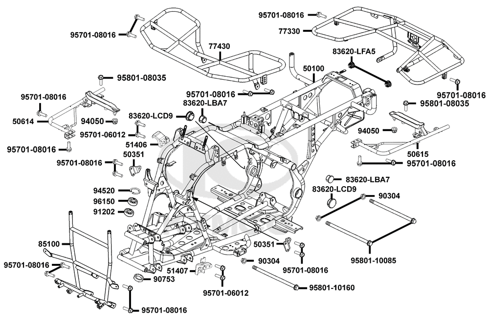 Rahmen, Rahmenteile & Gepäckträg