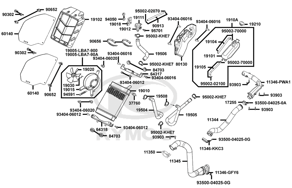 Kühlanlage & Luftschlauch Variom