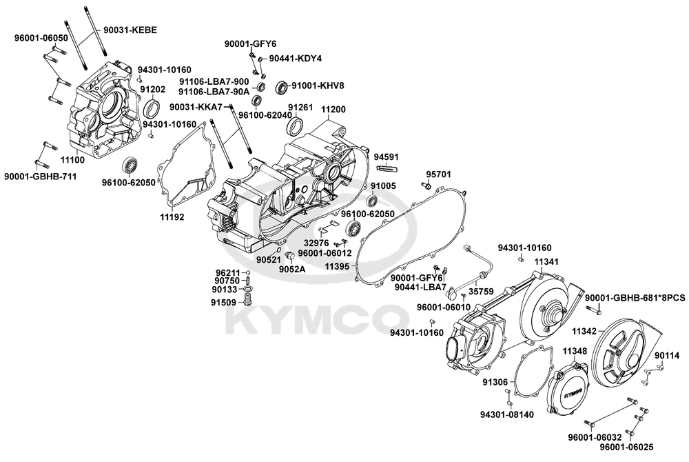Kurbelgehäuse & Variomatikdeckel