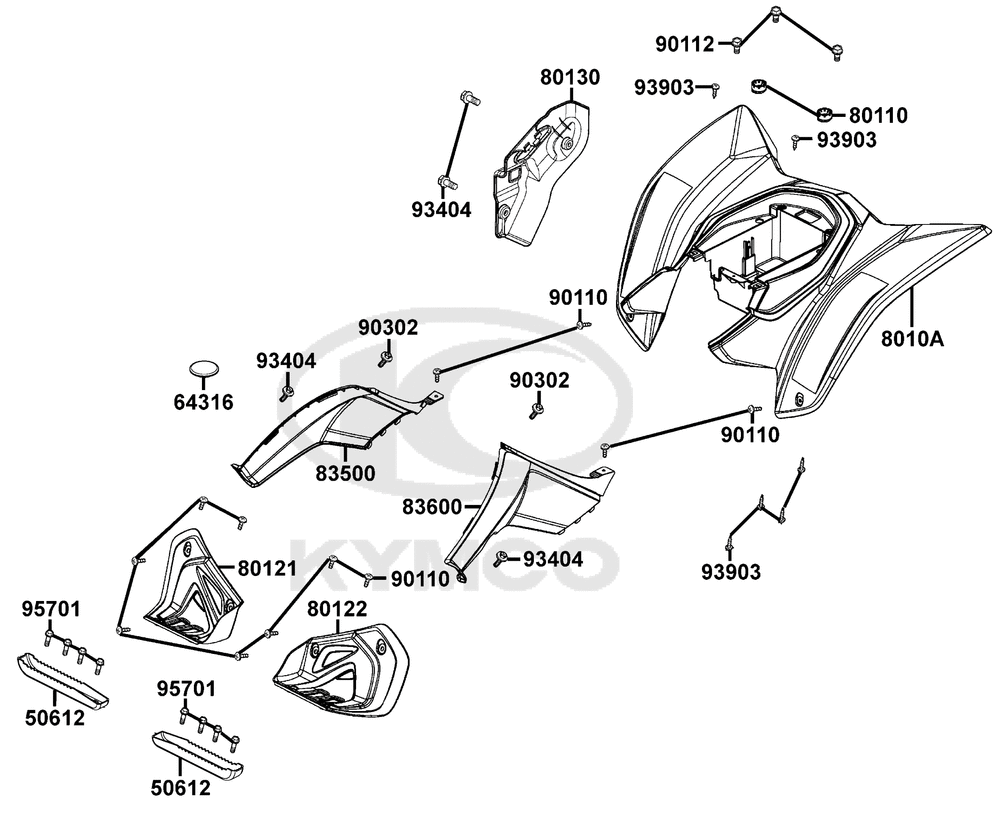 Verkleidungen hinten