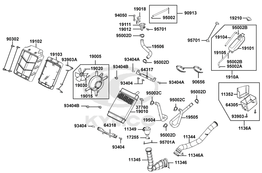 Kühlanlage & Luftschlauch-Variomatik