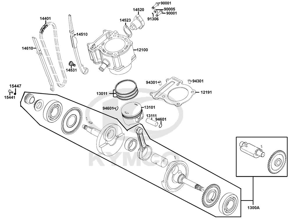 Zylinder & Kurbelwelle