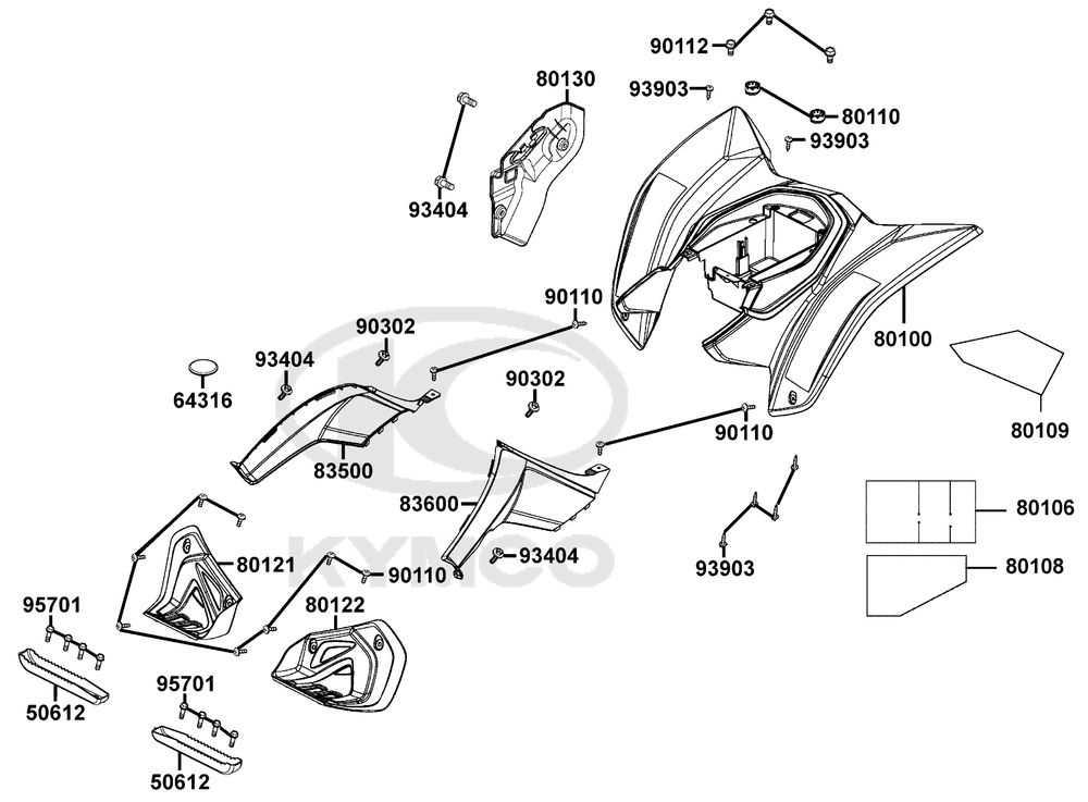 Verkleidungen hinten