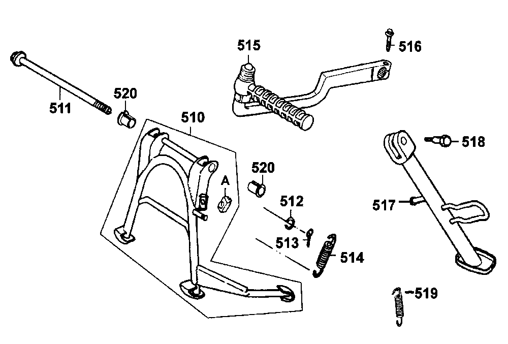 Ständer & Kickstarterhebel