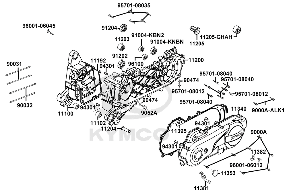 Kurbelgehäuse & Variomatikdeckel