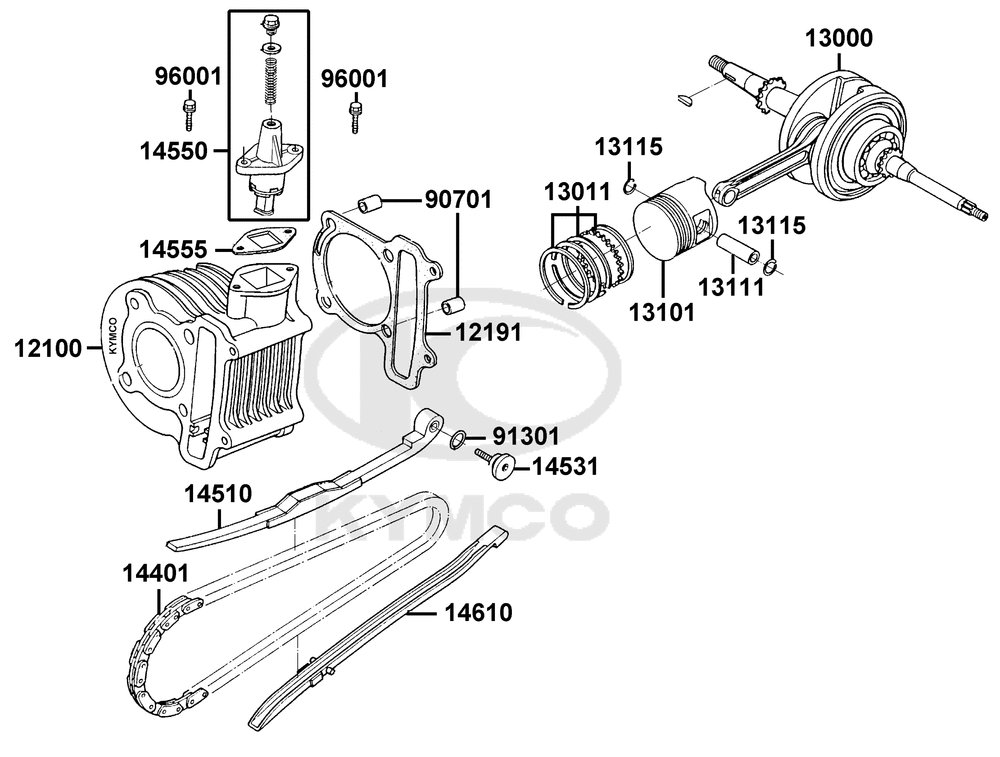Zylinder & Kurbelwelle
