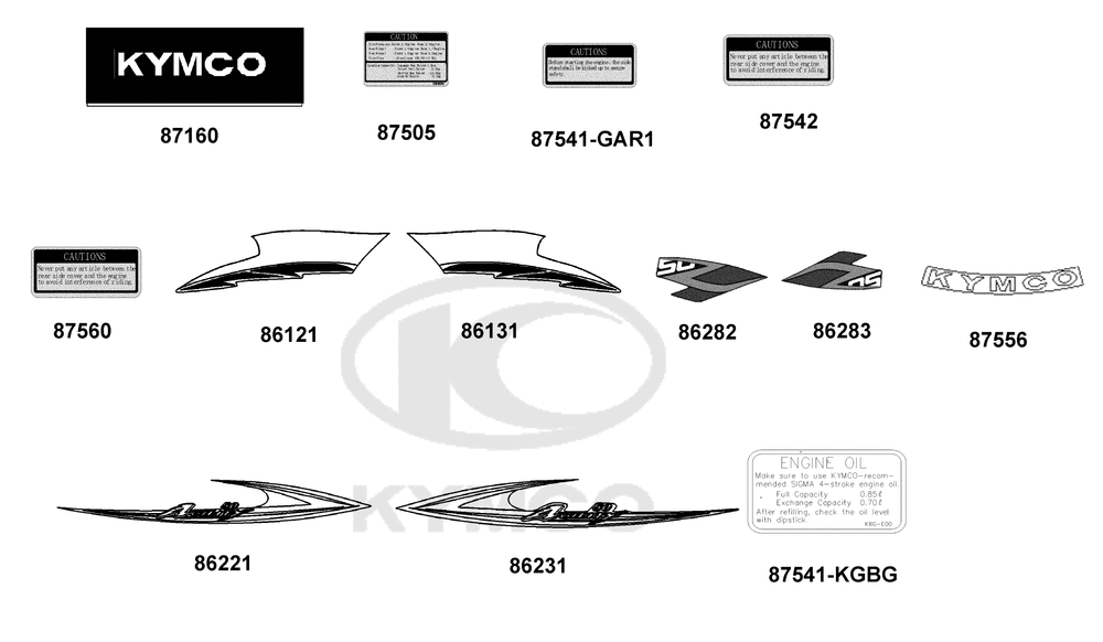 Emblem, Aufkleber-Hinweisschild
