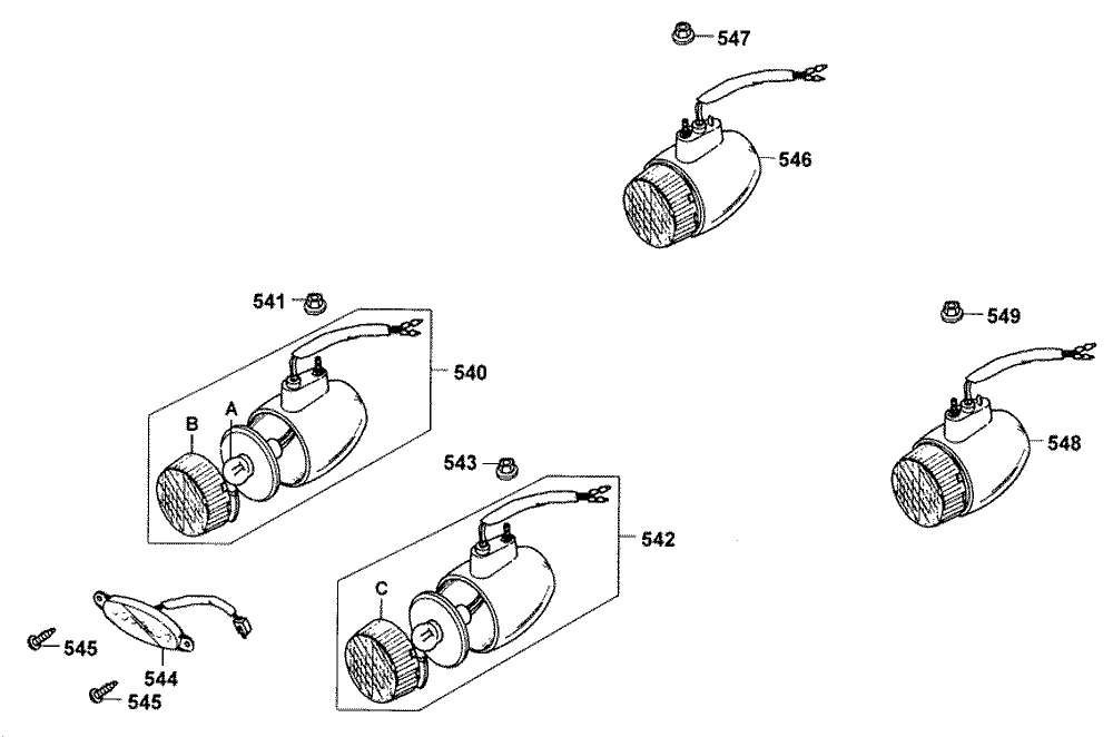 Blinker vorne & hinten