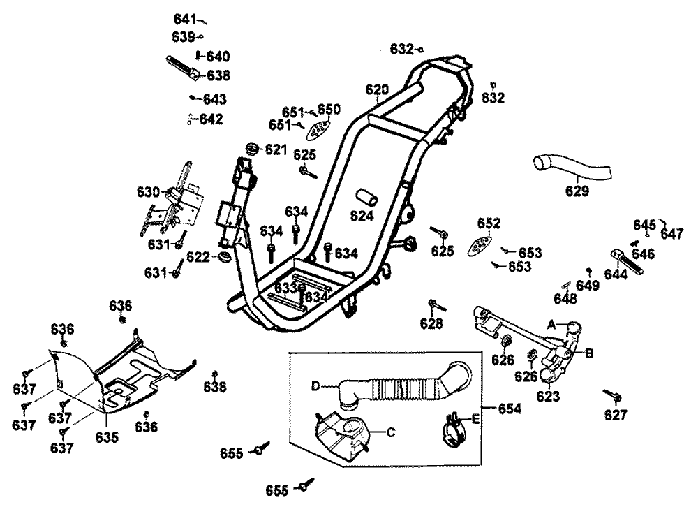 Rahmen & Motorhalter