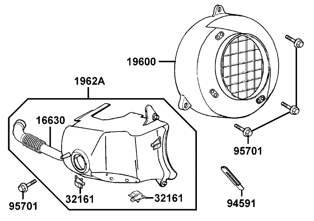 Luftleitblech & Zylinderabdeckung