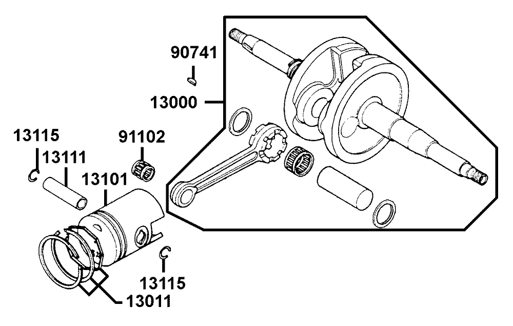 Kolben & Kurbelwelle
