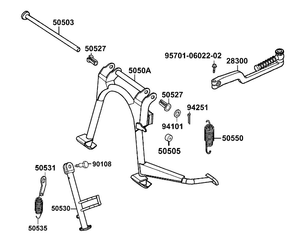 Ständer & Kickstarterhebel