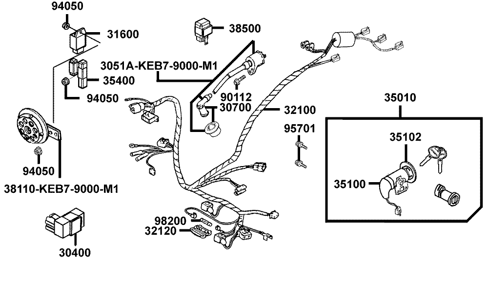 Elektrische Anlage & Schloss kpl.