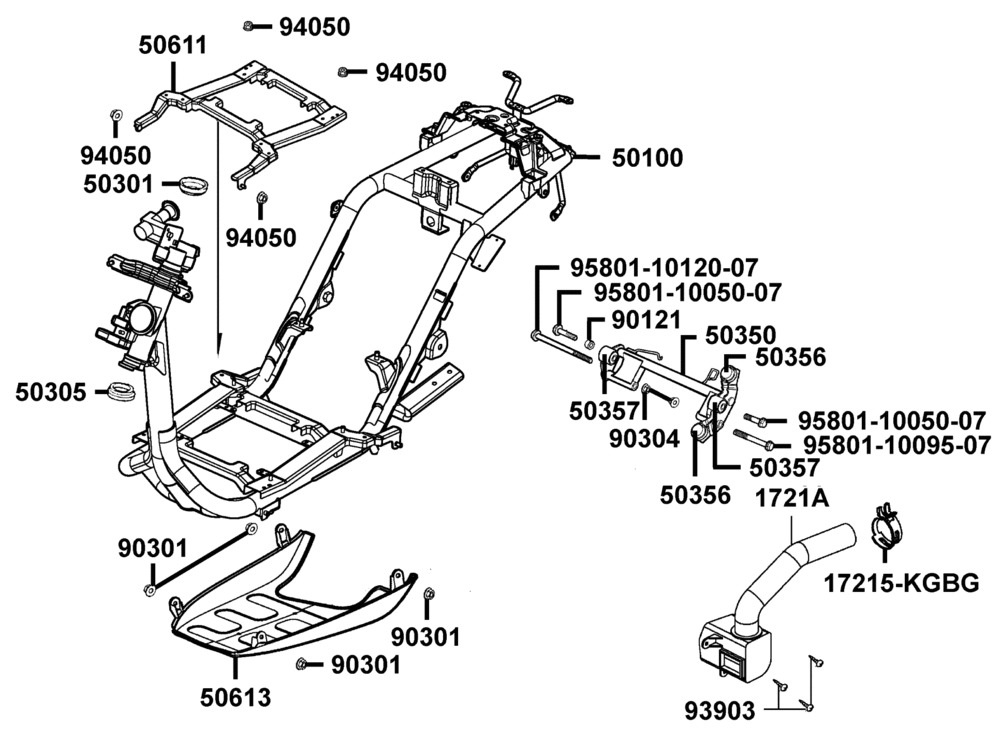 Rahmen & Motorhalter