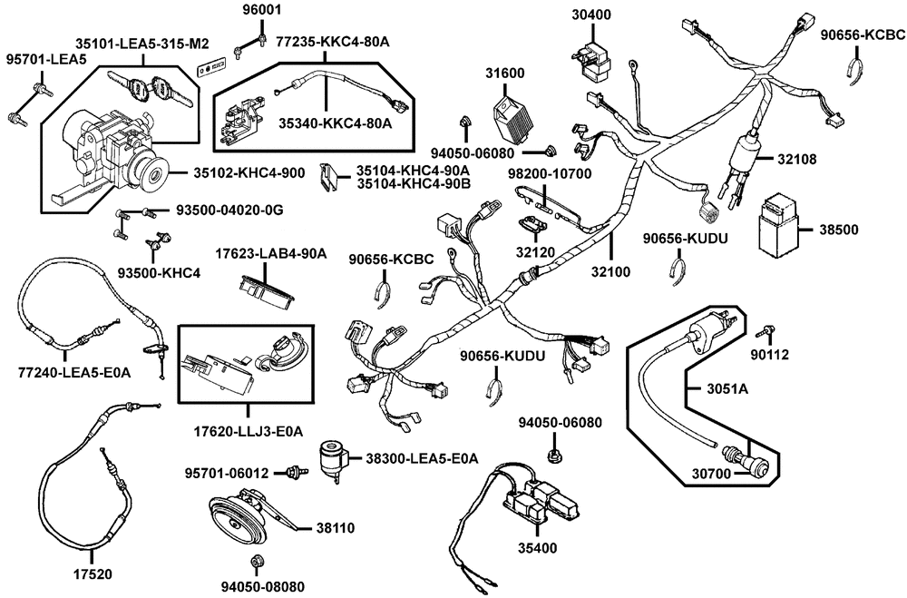 Elektrische Anlage & Schloss kpl.