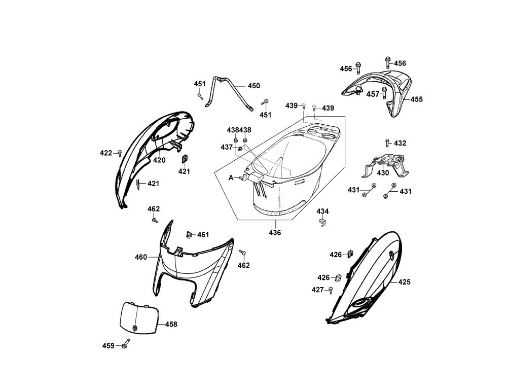 Hintere Verkleidungen & Helmbox