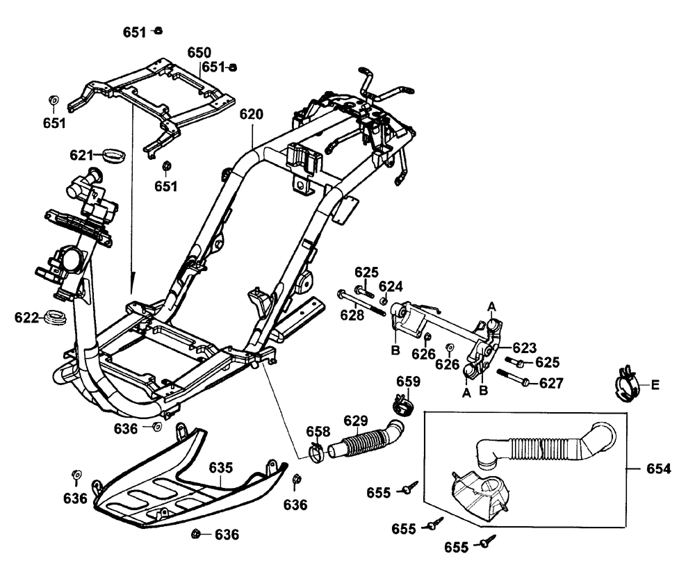 Rahmen & Motorhalter