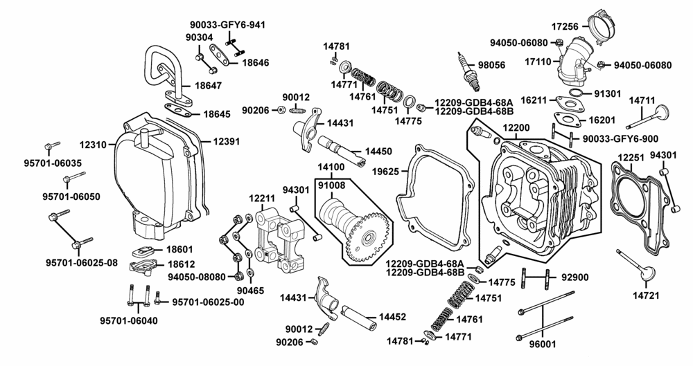 Zylinderkopf & Ventiltrieb