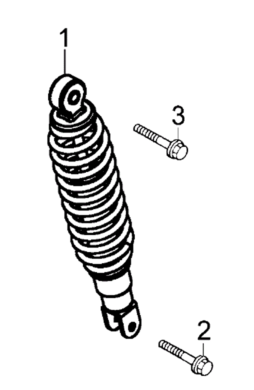 Stossdämpfer hinten