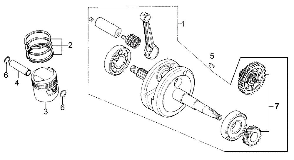 Kurbelwelle & Kolben