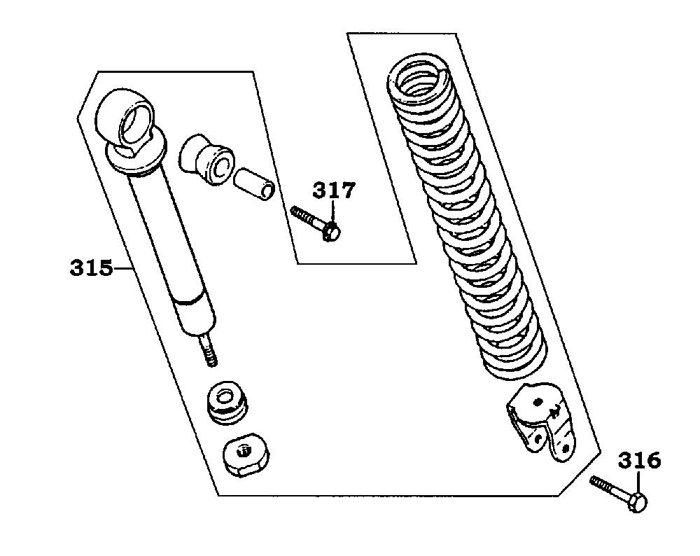 Stoßdämpfer hinten