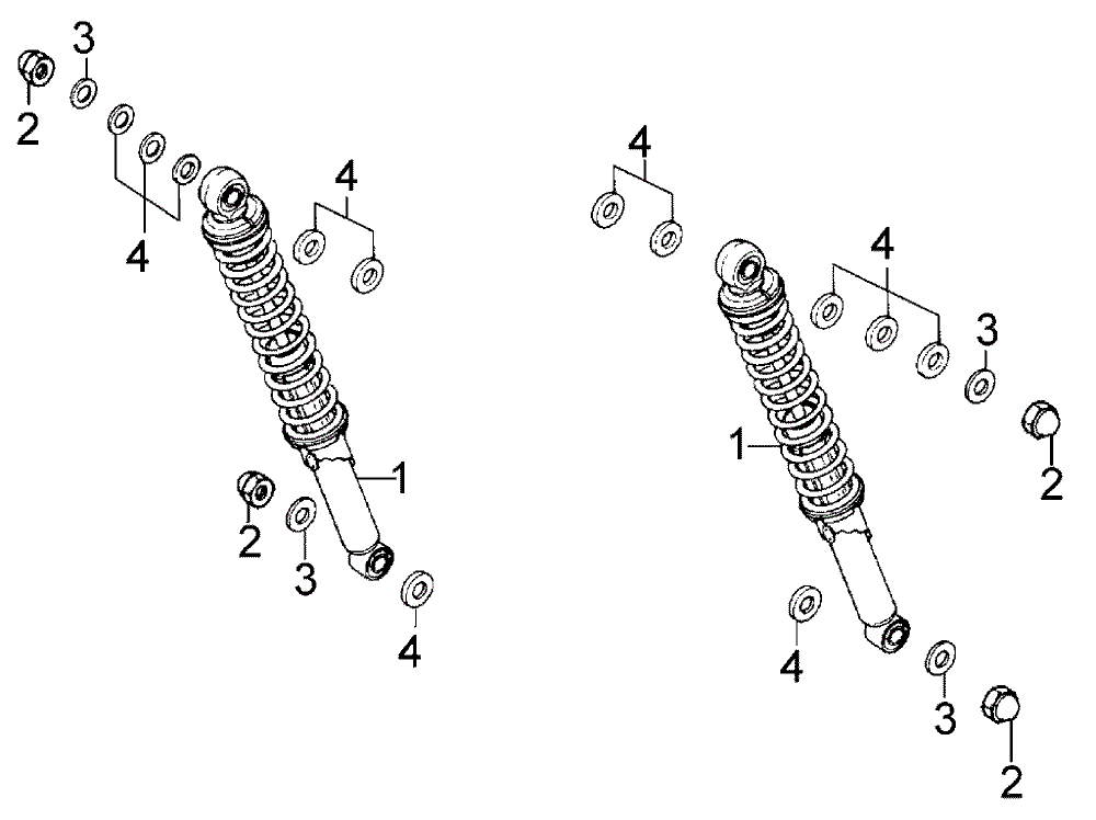 Stossdämpfer hinten