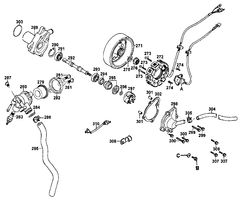 Lichtmaschine & Wasserpumpe