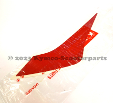 Quannon 125 - Aufkleber rot, f. Schutzblech vorn links schwarz