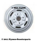 Felge Stahl Vorderrad grau, gelocht