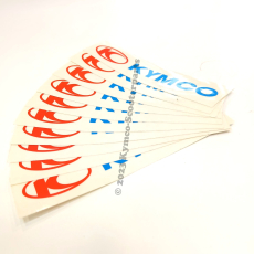 Kymco Aufkleber Transparent 11,5 x 2,5 cm 10er Set