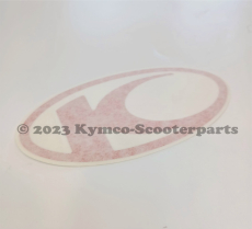 Emblem KYMCO f. Fzg. schwarz - Super 8 50 2T/Super 8 125