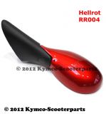 Spiegel links m.Fuß hellrot