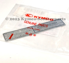 Aufkleber (Sicherheitshinweise) Downtown 125/300