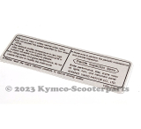 Aufkleber (Sicherheitshinweise)